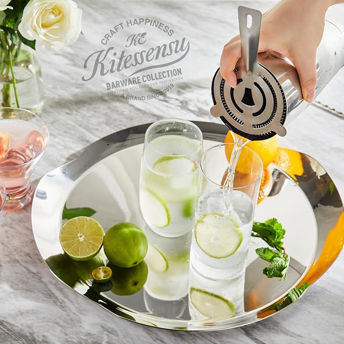 KITESSENSU Boston Cocktail Shaker Set, 4-Piece Boston Shaker Tins Bartender Kit - Image 3