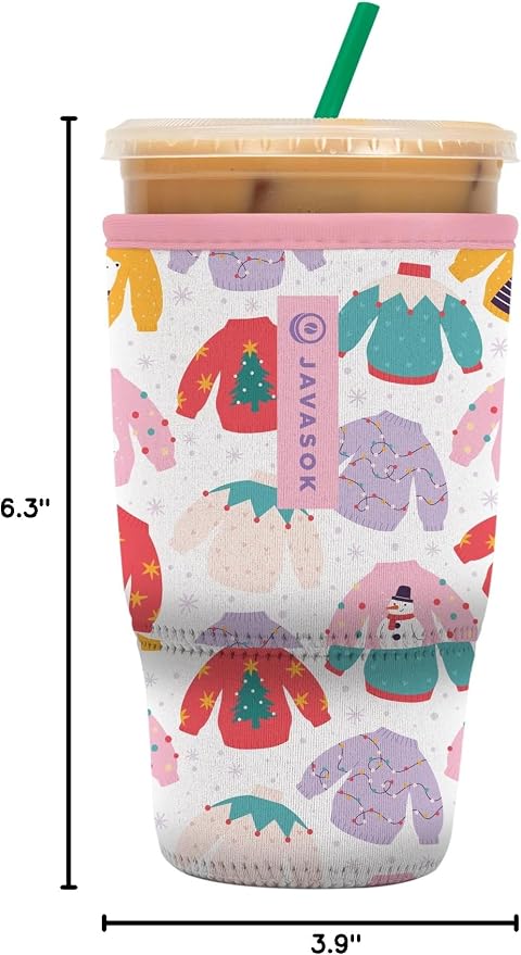 Sok It JavaSok Iced Coffee & Cold Soda Insulated Neoprene Cup Sleeve - Image 8