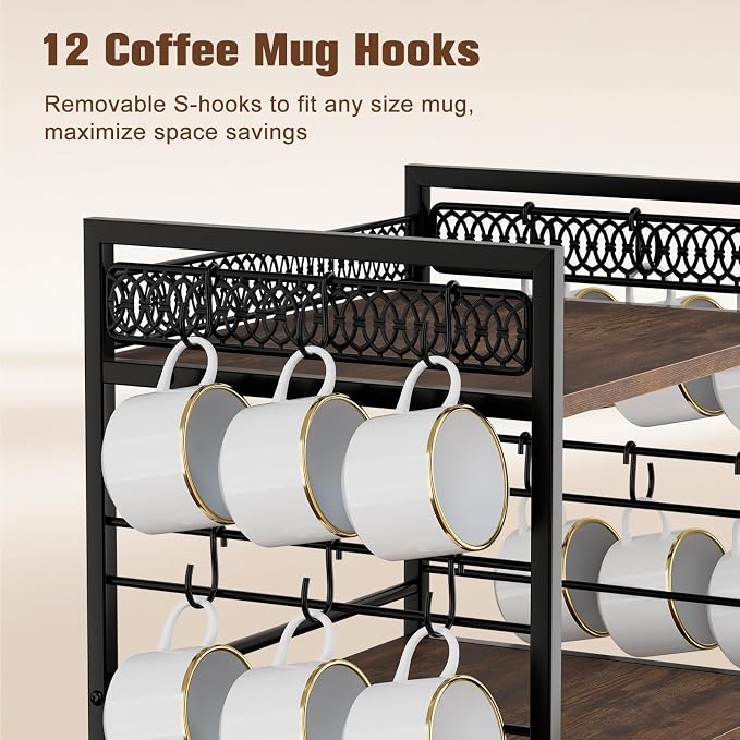 Coffee Bar Station Organizer, K Pod Cup Holder - Image 8