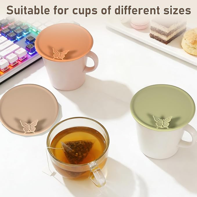 Silicone Cup Covers， Multicolored Silicone Lids - Image 7