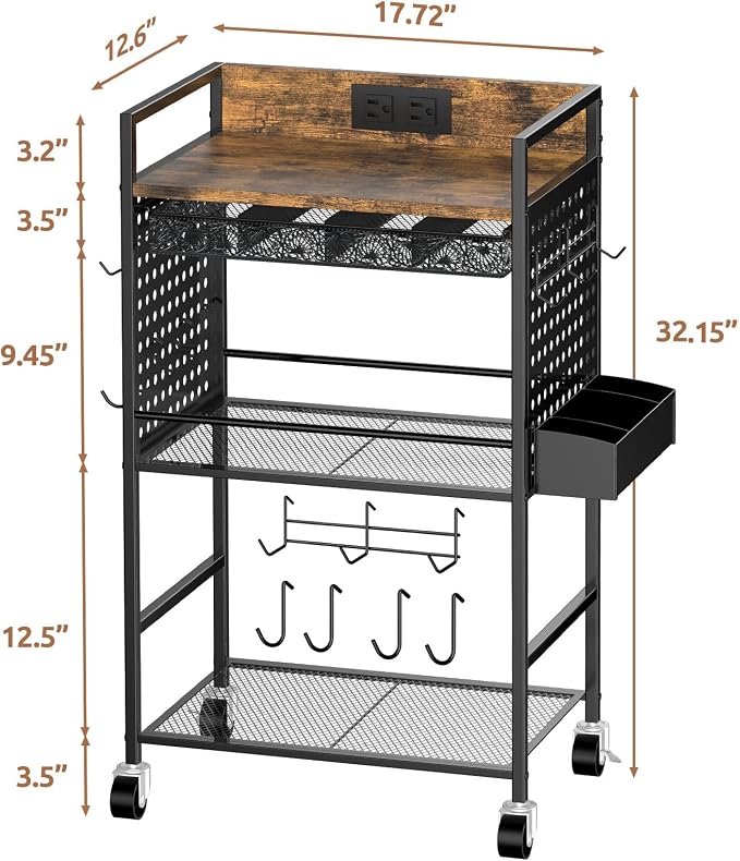 Compact Coffee Bar Cabinet - Image 3