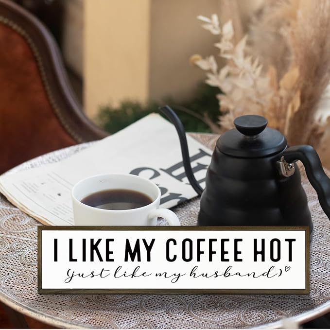 Funny Coffee Wood Sign, Rustic Coffees Station Decor, Coffees Home Decor - Image 5