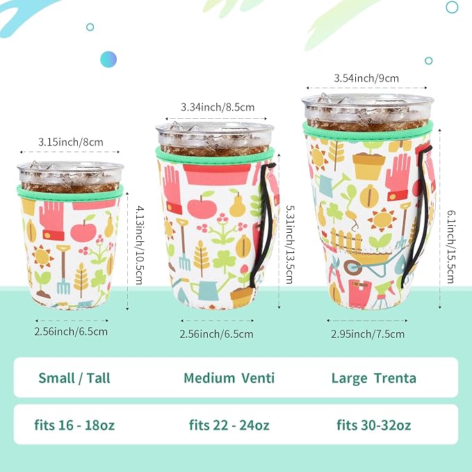 Iced Coffee Sleeve Insulator Sleeves - Image 2