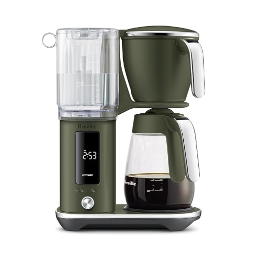 Breville Luxe Drip Coffee Machine BDC415OLT, Olive Tapenade, Glass Carafe by Unknown