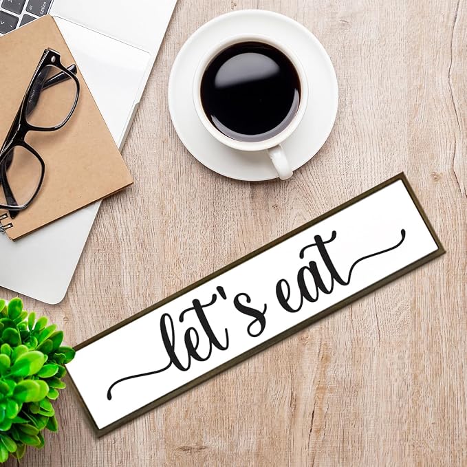 Eat Decor Sign, let's eat Decor, Baking Wood Signs, Kitchen Tiered Tray - Image 7