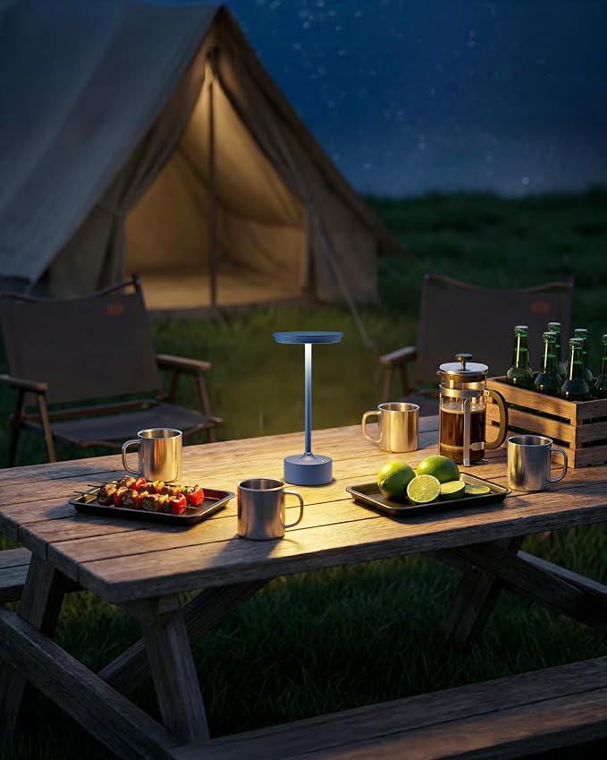 PUSU Rechargeable Table Lamps Set of 2, Stepless Dimming & 3 Color 2700K-6000K - Image 9