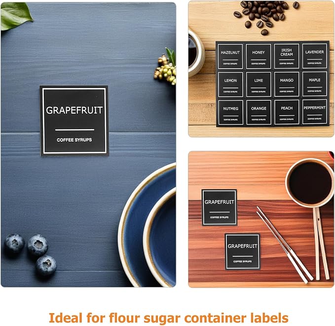 Generic 5 Sets Coffee Syrup Labels - Image 5