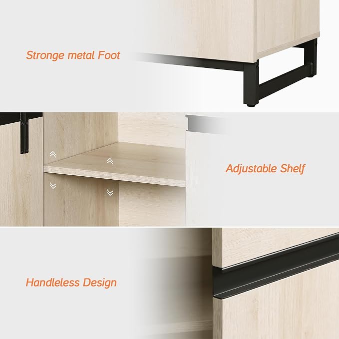 WAMPAT Sideboard Buffet Cabinets, Modern Sideboard - Image 6