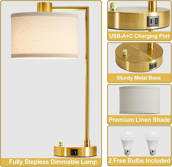 Luvkczc Table Lamp for Bedroom Set of 2 - Image 7