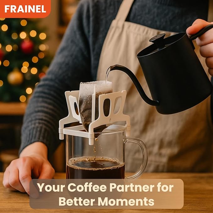 Foldable Drip Coffee Bag Stand – Portable Hanging Ear Filter Holder Bracket - Image 5