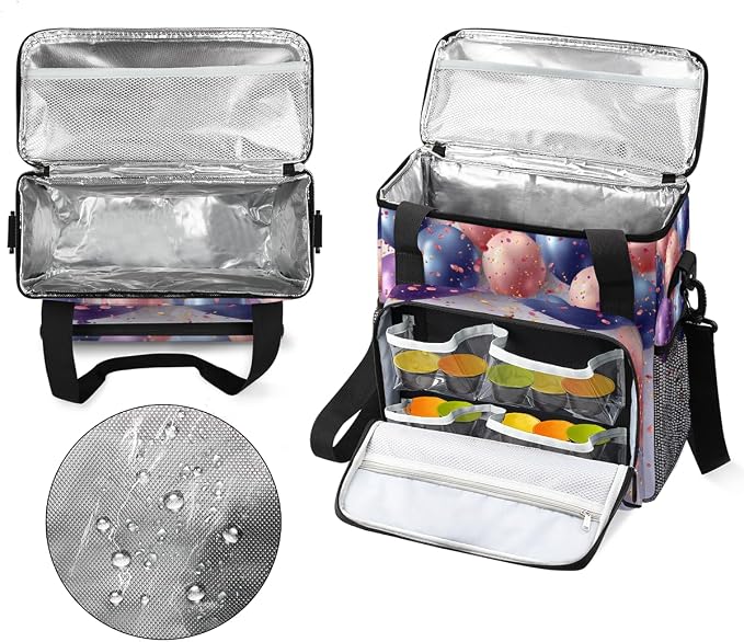 Colorful Balloon Coffee Maker Travel Bag, Portable Storage Tote Bag - Image 3