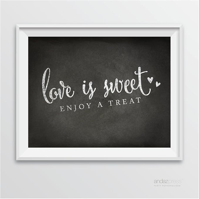 Andaz Press Wedding Party Signs, Vintage Chalkboard Print, 8.5-inch x 11-inch by AndazPress