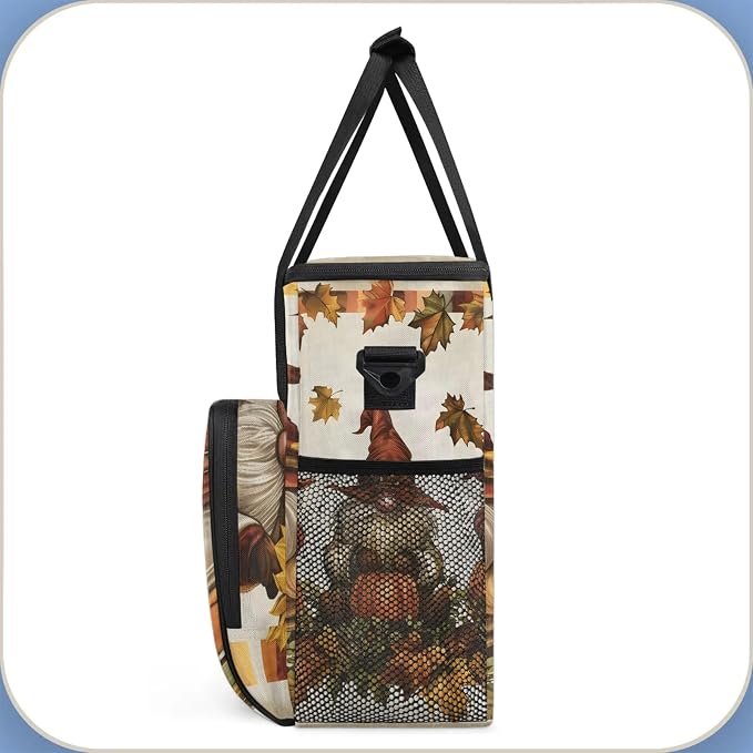 Halloween Fall Gnomes Coffee Maker Carring Bag, Large Insulated Storage - Image 4
