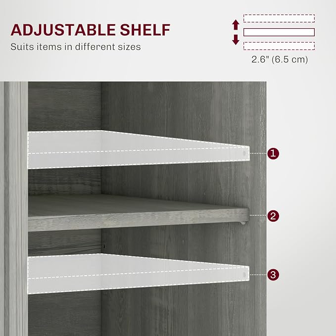 HOMCOM Sideboard Buffet Cabinet - Image 5