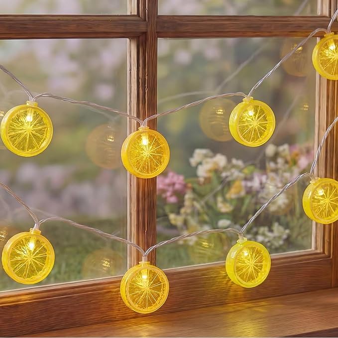 GOOTHY Lemon String Lights Plug in, 8.5Ft Outdoor Fairy Decorations String - Image 8