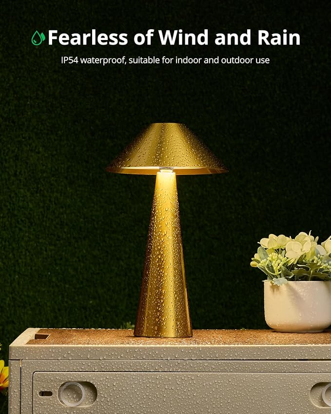 Bojim Rechargeable Cordless Table Lamp, Touch - Image 6