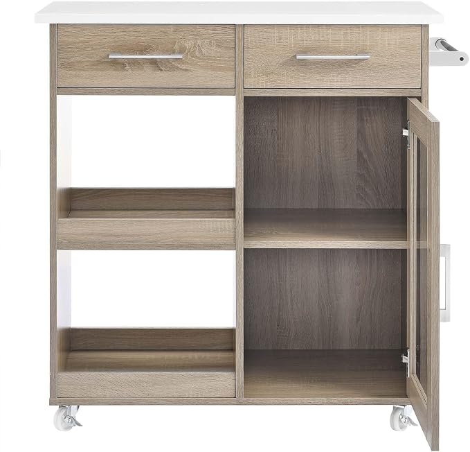 Modway Culinary Rolling Kitchen Cart - Image 5