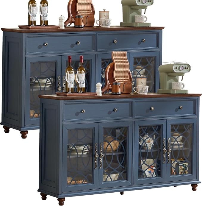 Joaxswe Large Sideboard Buffet Cabinet Set of 2 by Joaxswe