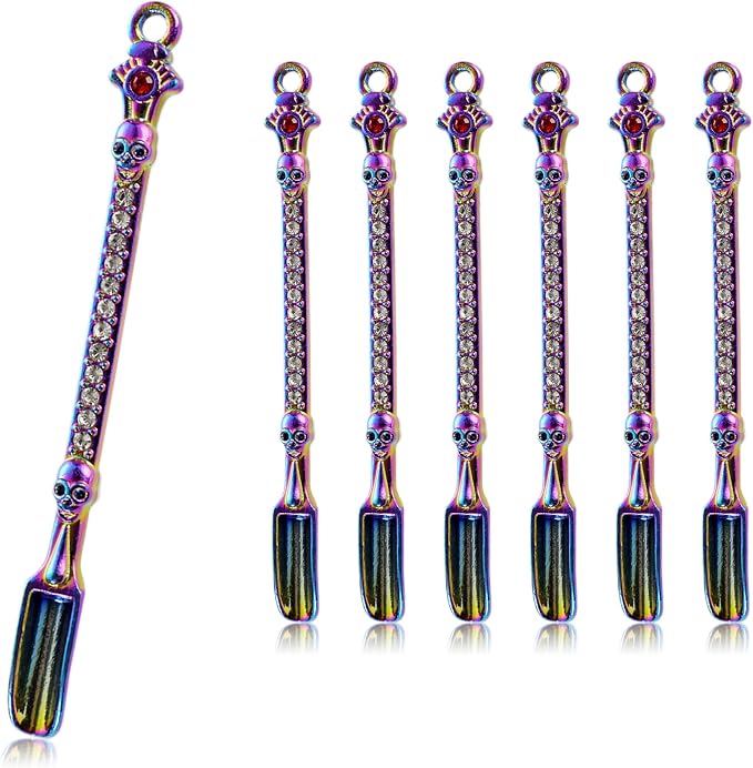 6-Pack Mini Spoons Metal Tiny Shovels 3-Inch Small Medicine Spoon by Demearly