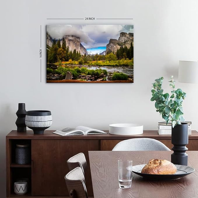 Yosemite Mountain Canvas Wall Art - Image 2