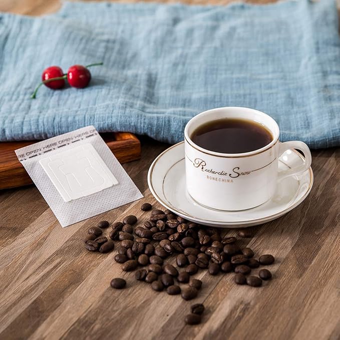 100 Pcs Premium Coffee Filter Paper Bags Disposable Single Serve Drip Coffee - Image 8