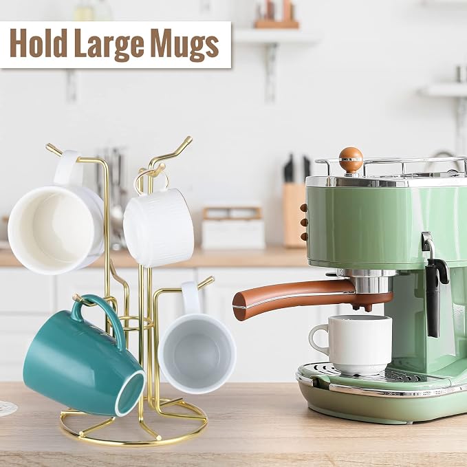 HULISEN Mug Holder for Large Cups, Mug Tree for Counter - Image 2