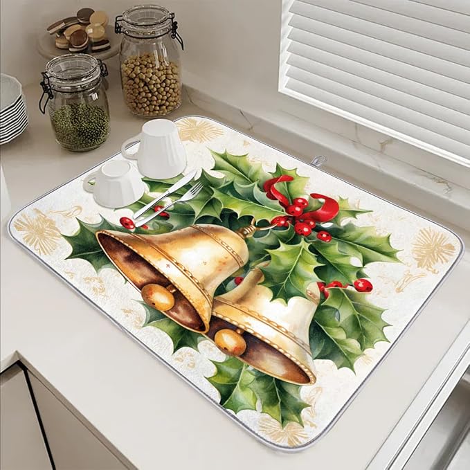 Dish Drying Mat, Kitchen Counter Quick Dry Pads - Image 6