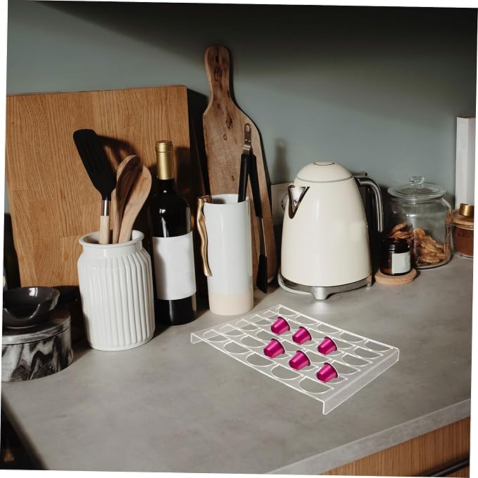 KALLORY Coffee Capsule Storage Organizer Acrylic Multi Holder - Image 5