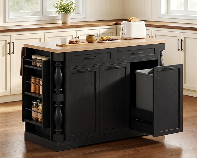 Kitchen Island, 47.6"x20" Kitchen Island by Homiflex