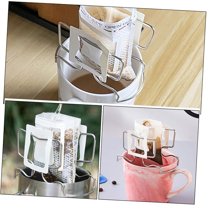 SOLUSTRE Coffee Stand Filter Bag Holder Hanging Ear Filter Rack Drip Bag - Image 5