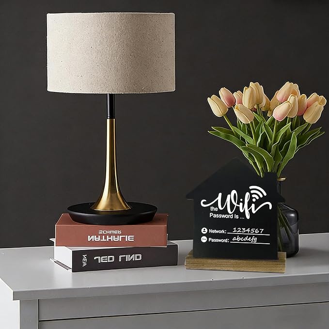 WiFi Password Sign Wooden WiFi Sign Wireless Network Sign Table Chalkboard - Image 8