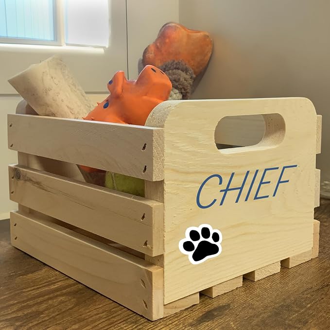 Wilson Small Wooden Pine Crate for Storage and Decoration at Home, and Retail - Image 5