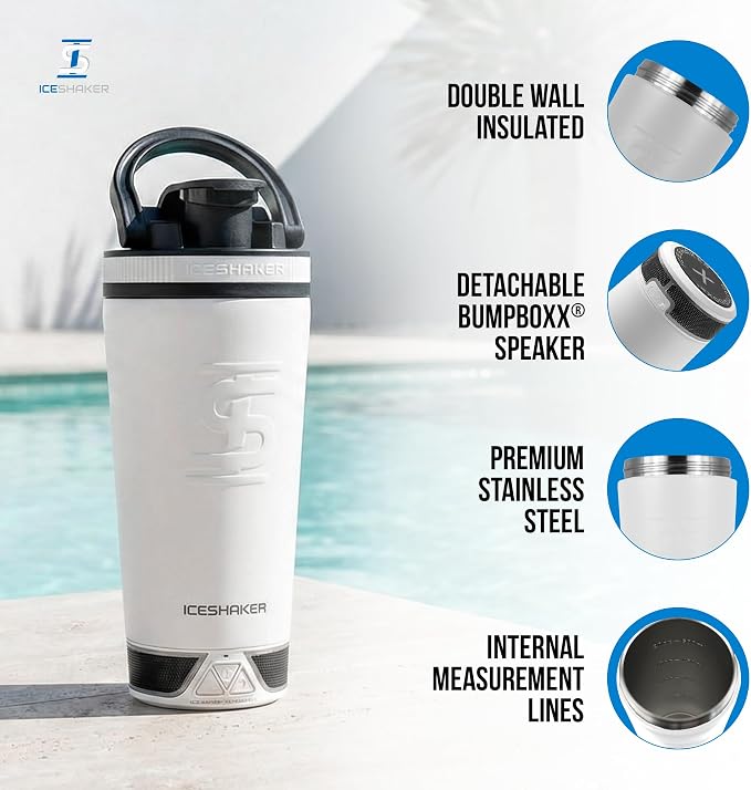 Ice Shaker X Bumpboxx Stainless Steel Shaker Bottle, Protein Shaker Bottle - Image 4