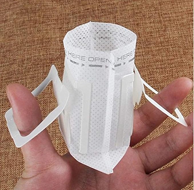 Coffee Filter Paper Bag, Hanging Ear Drip Coffee Bag Single Serve Disposable - Image 4