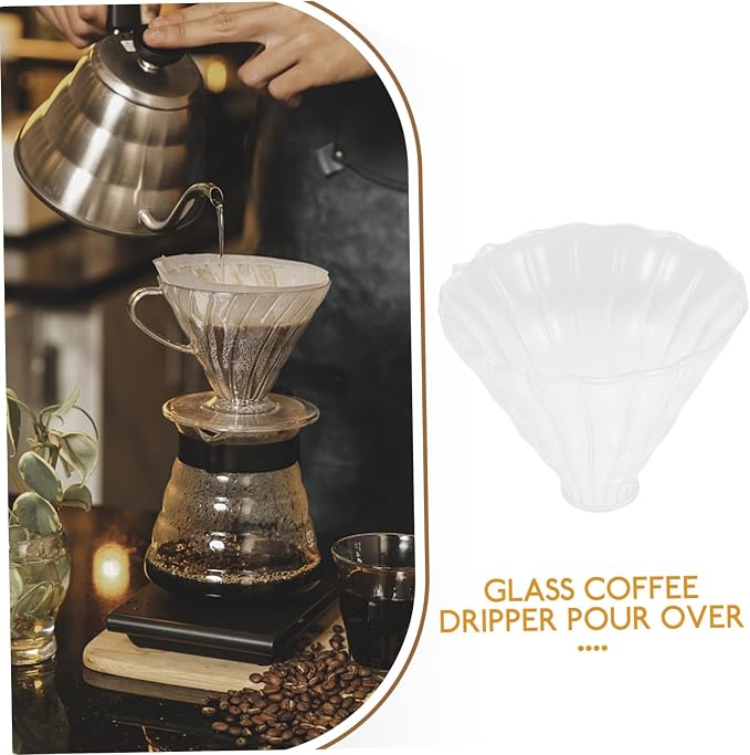 Tofficu 2pcs - Glass Coffee Dripper Versatile Funnel - Image 7