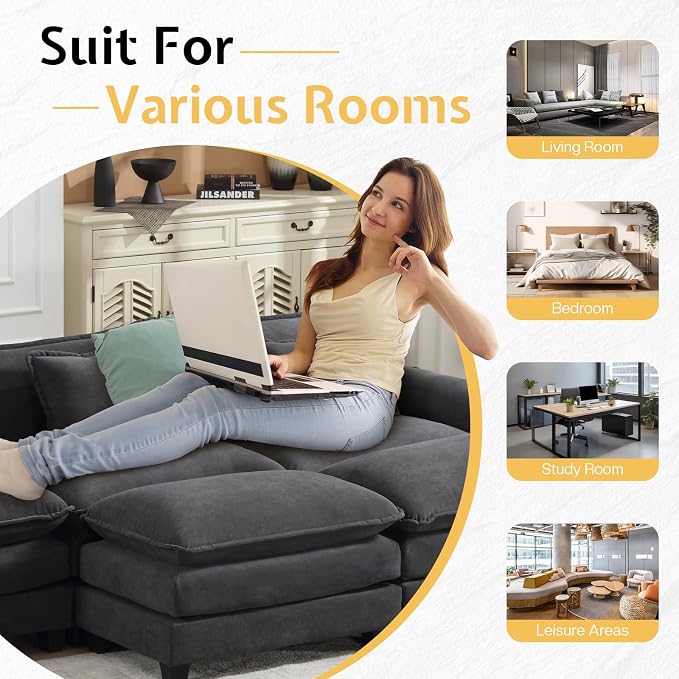 Modular Sectional Sofa, Cloud Couch - Image 7