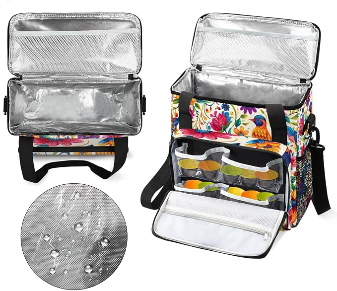 Mexican Coffee Maker Travel Bag, Portable Storage Tote Bag - Image 3