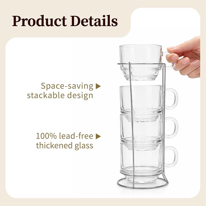 Stackable 5oz Espresso Cups - Image 4