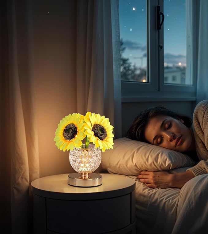 AIHYING Sunflower Lamp, Rechargeable Cordless Touch Lamp - Image 6