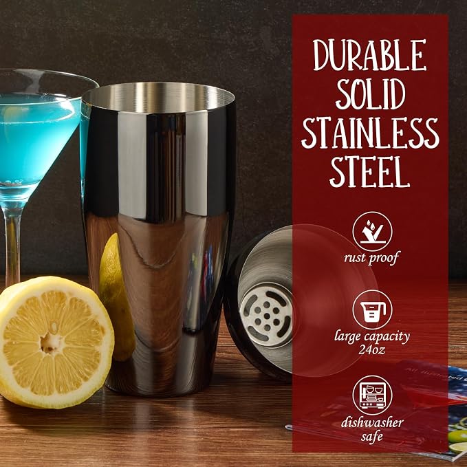 Cocktail Shaker Set Bartender Kit : 12-Piece Bar Tool Set - Image 3