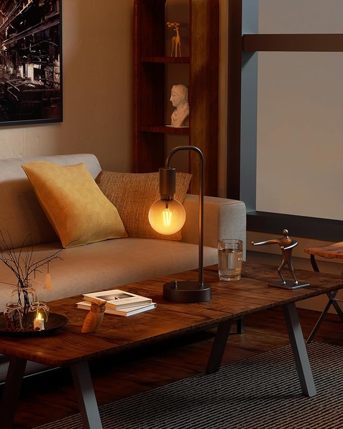 ONEWISH Industrial Table Lamp Set of 2, Fully Dimmable Beside Lamp - Image 5