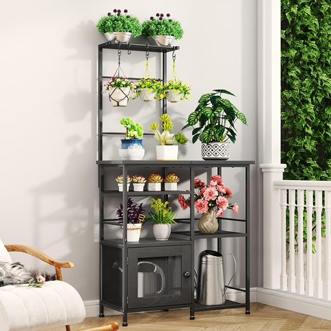 SWTYMIKI Bakers Rack with Storage - Image 8