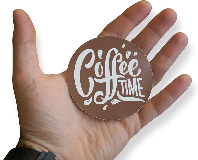 Novel Merk Coffee Word Art Vinyl Stickers - Image 6