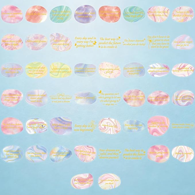 50 PCS Aesthetic Affirmation Stickers, Emotional Support Decals - Image 2