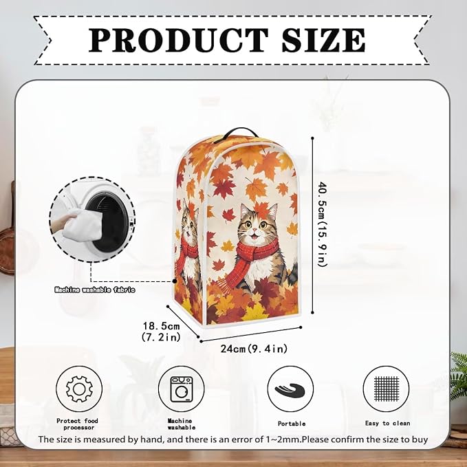 Leaves Cat Blender Dust Cover Appliance Covers - Image 6