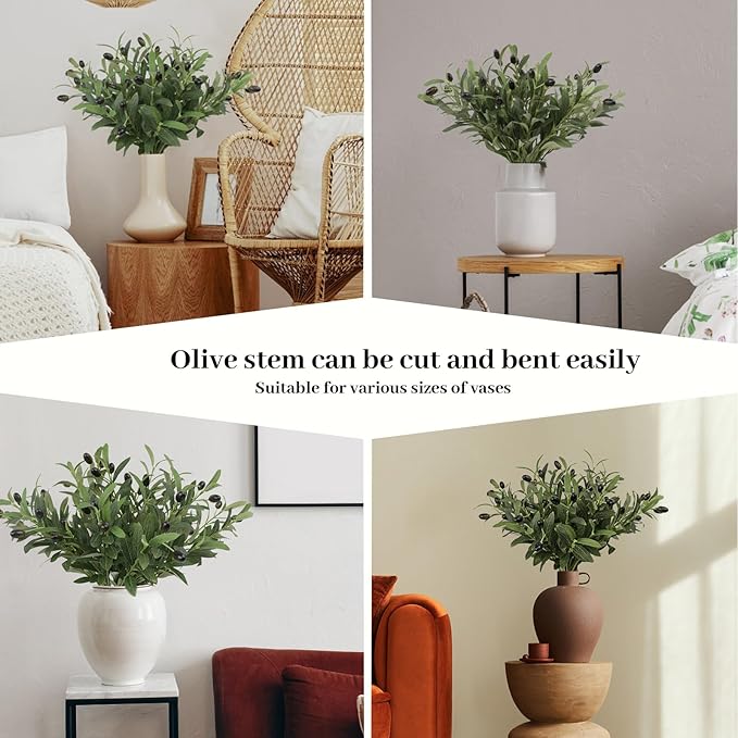 Leftover 6PCS 18Inch Faux Olive Branches - Image 3