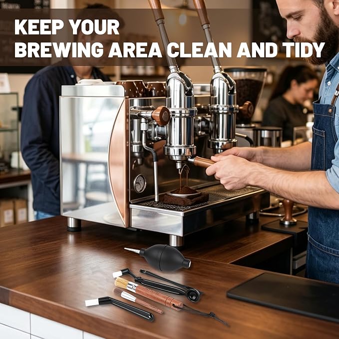 Coffee Grinder Cleaning Kit, Espresso Machine Brush Set - Image 8
