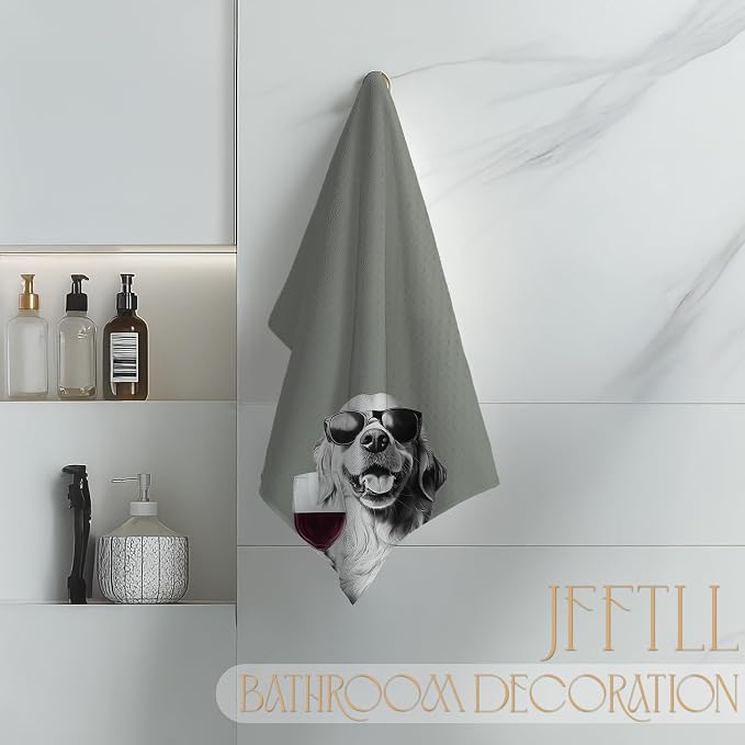 Golden Retriever Decor Kitchen Towels, Bar Towels - Image 4
