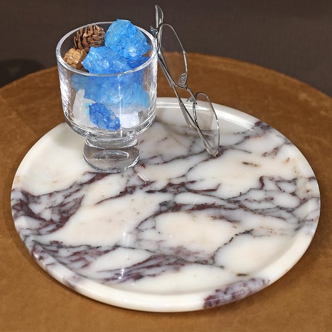 DUANYAN Natural Marble Tray, Coffee Table, Paper Cup, Cake Display, Coffee bar - Image 4