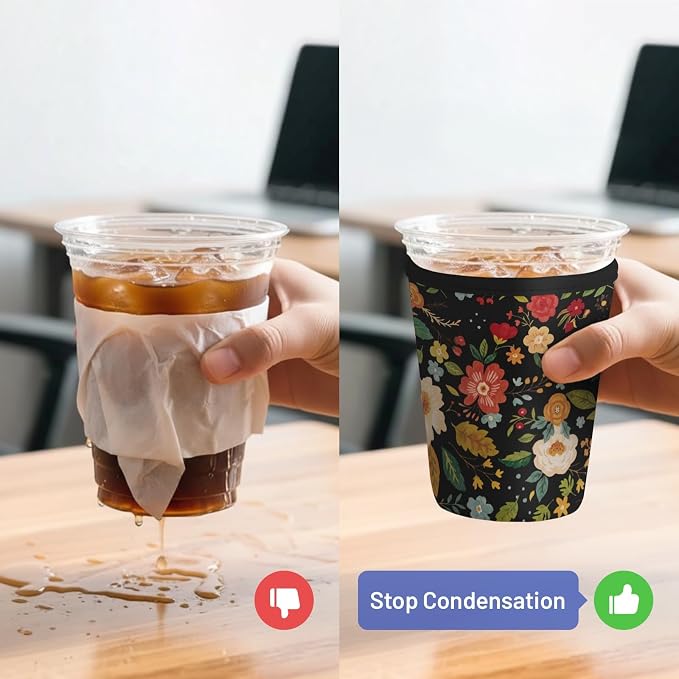 Iced Coffee Sleeve Reusable Cup Sleeves - Image 4